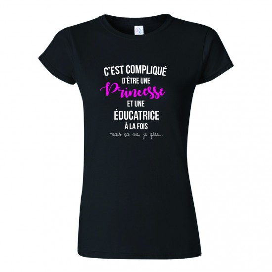 T-Shirt modèle "Princesse éducatrice" 